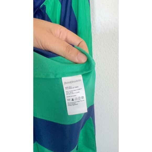 Zimmermann Tiggy Frill Shoulder silk Maxi Dress US6(Zimmermann 2) - Picture 9 of 16